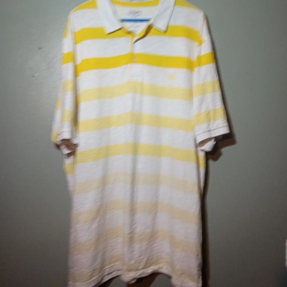 Ralph Lauren , The Coastland Wash, Striped Coastal Polo Yellows, XXL, Rad